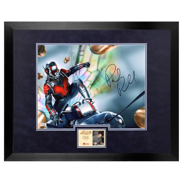  Paul Rudd Autographed Ant-Man Action 11x14 Framed Photo