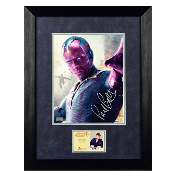  Paul Bettany Autographed Avengers Age of Ultron 8x10 Framed Photo