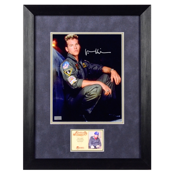 Val Kilmer Autographed Top Gun Iceman 8x10 Framed Photo