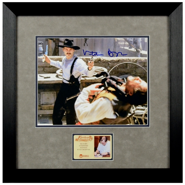 Val Kilmer Autographed Tombstone Doc Holliday 8x10 Framed Photo