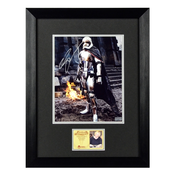 Gwendoline Christie Autographed Star Wars The Force Awakens Captain Phasma 8x10 Framed Photo