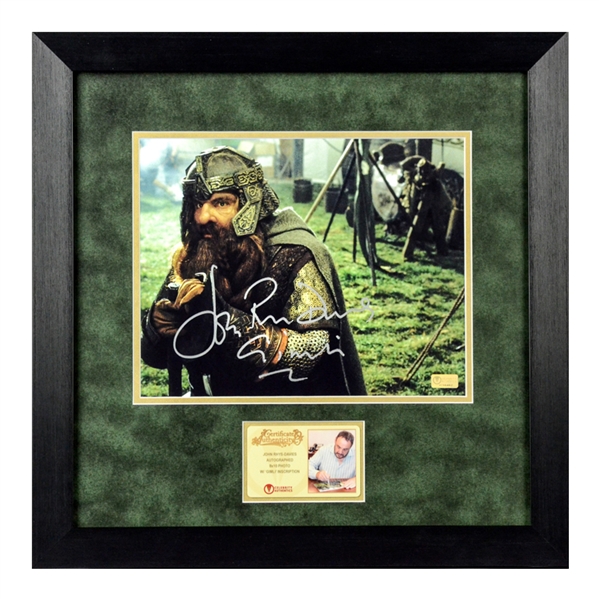 John Rhys-Davies Autographed Lord of the Rings Gimli 8x10 Framed Photo