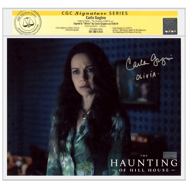 Carla Gugino Autographed The Haunting of Hill House Olivia 8x10 Photo * CGC SS