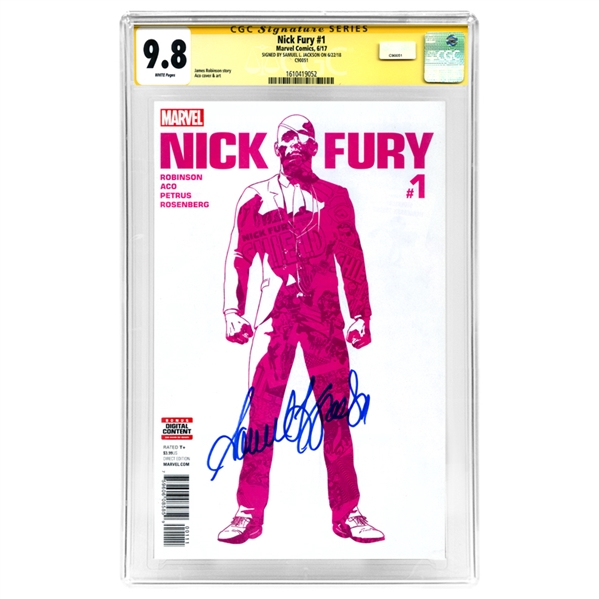 Samuel L. Jackson Autographed 2017 Nick Fury #1 CGC SS 9.8