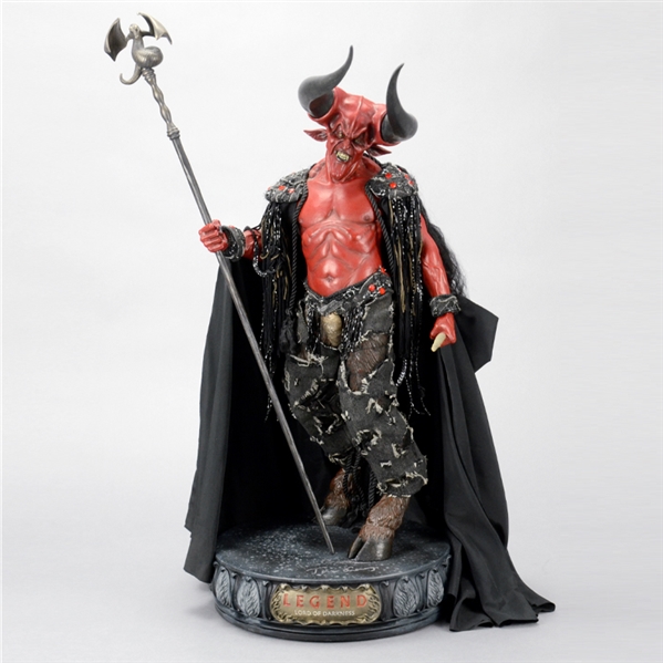 Tim Curry Autographed Sideshow Legend (1985) Lord of Darkness Statue with Darkness Inscription