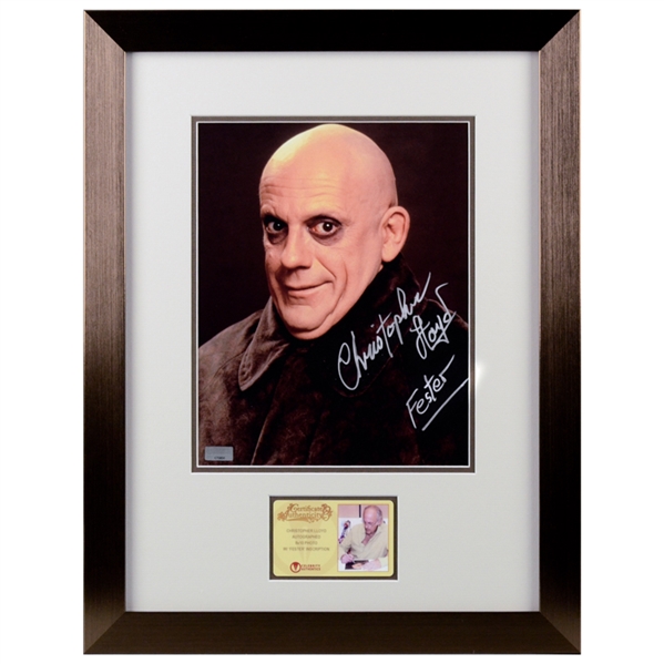 Christopher Lloyd Autographed Addams Family Uncle Fester 8x10 Framed Photo