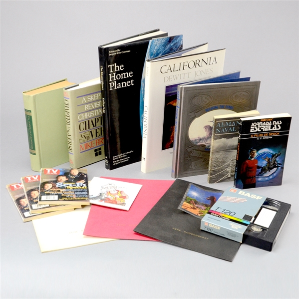 Clare Kramer Personal Collection Gene Roddenberrys Books, Folders, Art Work and VHS Tape