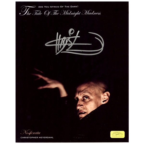  Christopher Heyerdahl Autographed 8x10 Are You Afraid of the Dark Nosferatu Photo