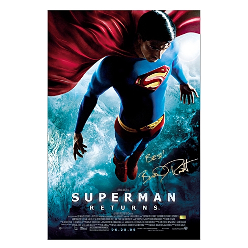 Brandon Routh Autographed Superman Returns Original 27x40 Double-Sided Final Movie Poster