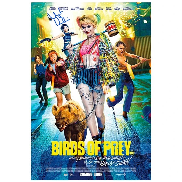 Margot Robbie Autographed 2020 Birds of Prey: Harley Quinn Original 27x40 Double-Sided Movie Poster