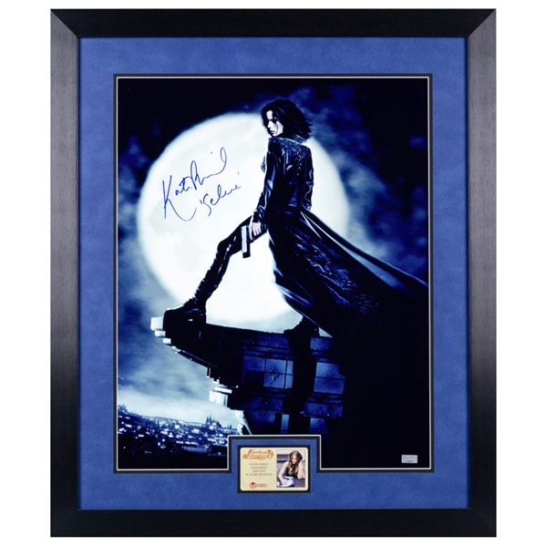 Kate Beckinsale Autographed Underworld Death Dealer Selene 16x20 Framed Photo
