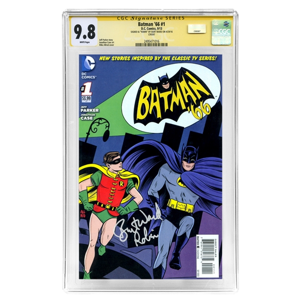 Burt Ward Autographed 2013 Batman 66 #1 CGC SS 9.8 (mint)
