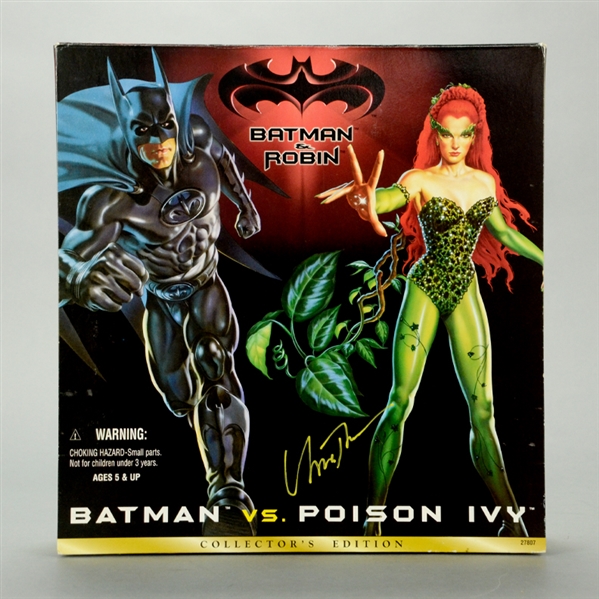 Uma Thurman Autographed Batman & Robin Batman vs. Poison Ivy 12" Action Figures Set