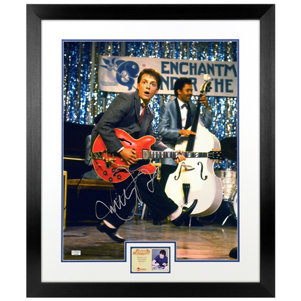 Michael J. Fox Autographed Back to the Future Johnny B. Goode 16x20 Framed Photo