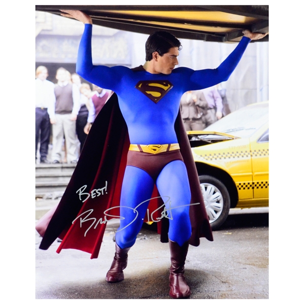 Brandon Routh Autographed Superman Returns 16x20 Daily Planet Photo