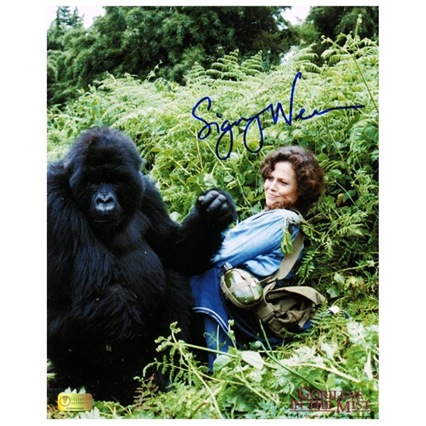 Sigourney Weaver Autographed Gorillas in the Mist The Story of Dian Fossey 8x10 Photo