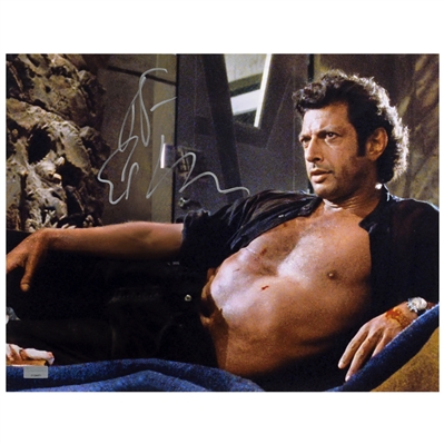  Jeff Goldblum Autographed Jurassic Park Dr. Ian Malcolm 11x14 Photo