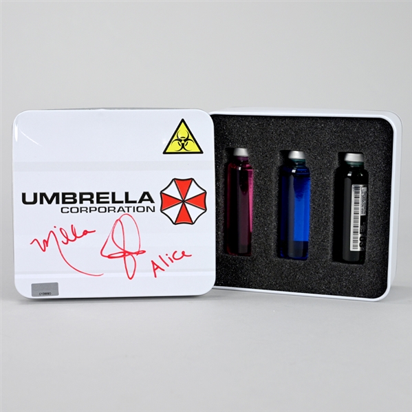 Milla Jovovich Autographed Resident Evil T-Virus Kit