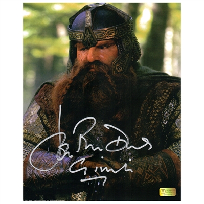 John Rhys-Davies Autographed Lord of the Rings Gimli 8x10 Close Up Photo