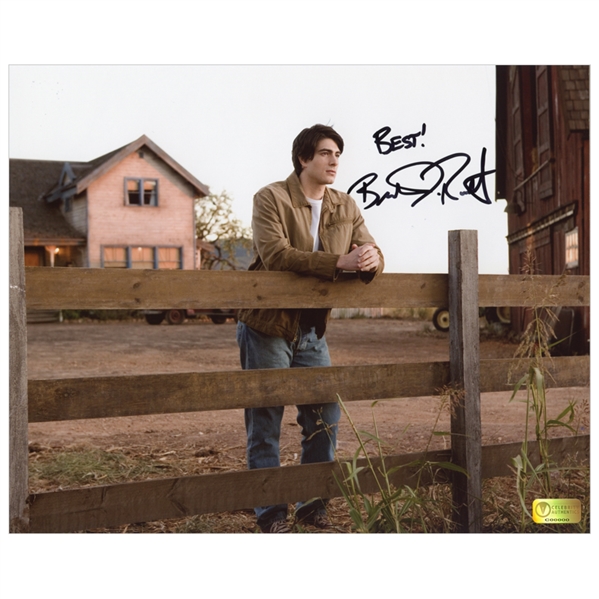 Brandon Routh Autographed 8×10 Superman Returns Kent Farm Photo