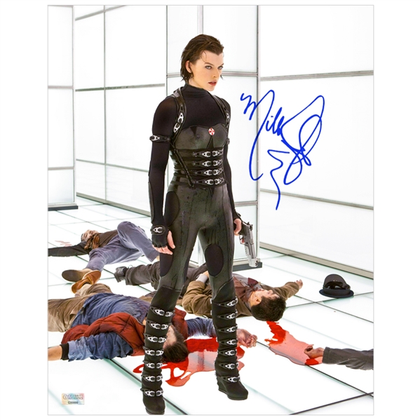 Milla Jovovich Autographed 2012 Resident Evil: Retribution 11x14 Photo