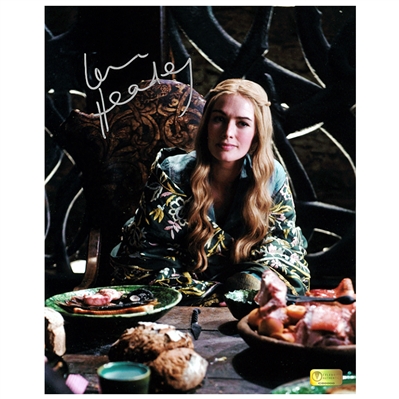 Lena Headey Autographed Game of Thrones Cersei Dining Room 8x10 Photo