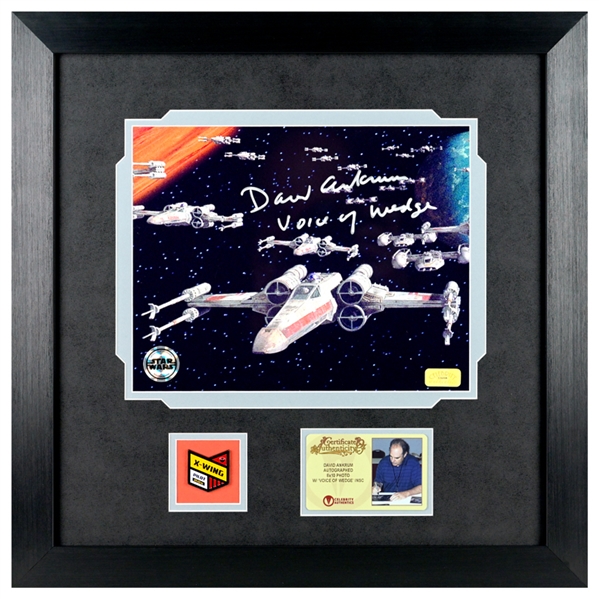 David Ankrum Autographed Fleet Leader Wedge Red 2 8x10 Photo Framed Display with Collector Pin