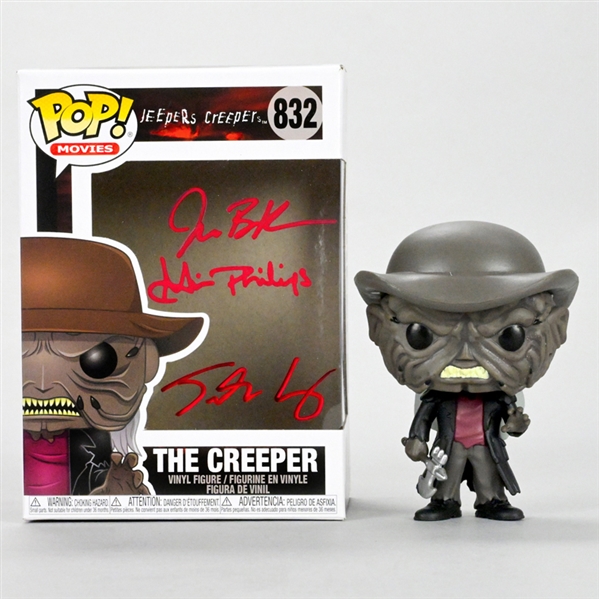 Jonathan Breck, Justin Long, Gina Philips Autographed 2001 Jeepers Creepers POP Vinyl Figure #832