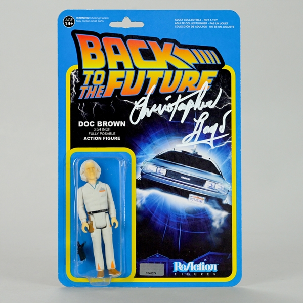 Christopher Lloyd Autographed Back to The Future Doc Brown Action Figure