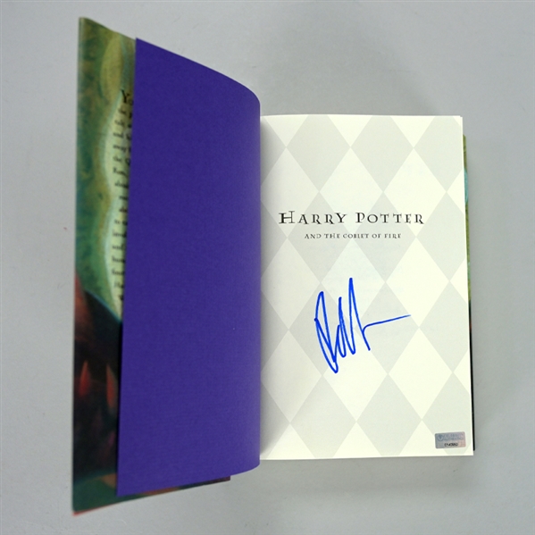 Robert Pattinson Autographed Harry Potter and the Goblet of Fire Hardcover Book 