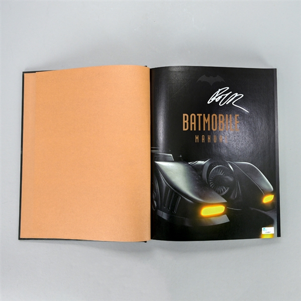 Robert Pattinson Autographed Batmobile Manual Inside the Dark Knights Most Iconic Rides Hardcover Book