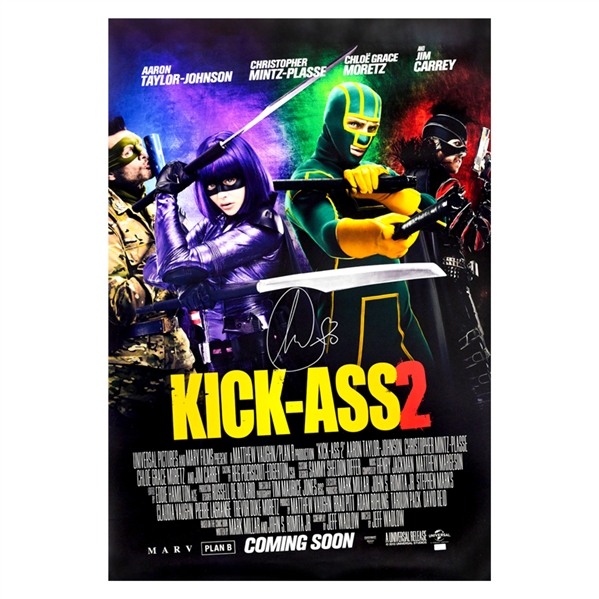 Chloë Grace Moretz Autographed 2013 Kick-Ass 2 Original 27x40 Double-Sided Movie Poster  