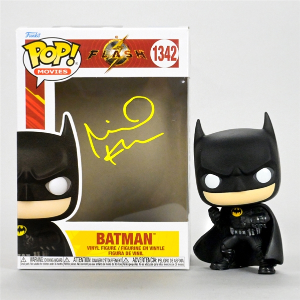 Michael Keaton Autographed 2021 The Flash Batman Pop #1342 Vinyl Figure