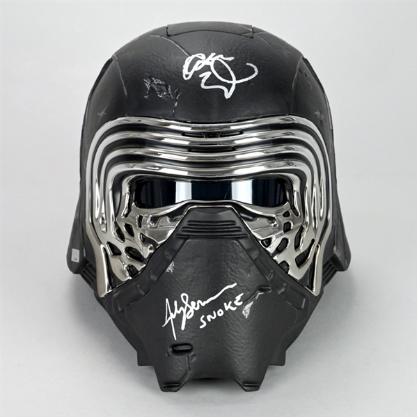  Adam Driver, Andy Serkis Autographed Star Wars Kylo Ren Voice Changing Helmet Kylo Ren & Snoke! 