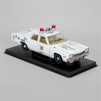 John Schneider, Tom Wopat, Catherine Bach and The Dukes of Hazzard Cast Autographed 1:18 1974 Dodge Monaco Die-Cast Police Car