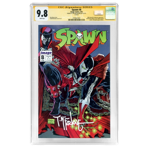 Todd McFarlane Autographed 1993 Spawn #8 CGC SS 9.8 (mint)