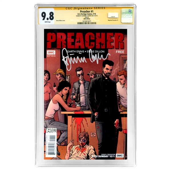 Dominic Cooper Autographed 2016 Preacher #1 AMC Edition CGC SS 9.8