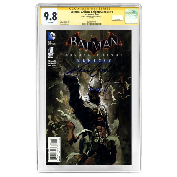 Kevin Conroy Autographed 2015 Batman Arkham Knight: Genesis #1 CGC SS 9.8