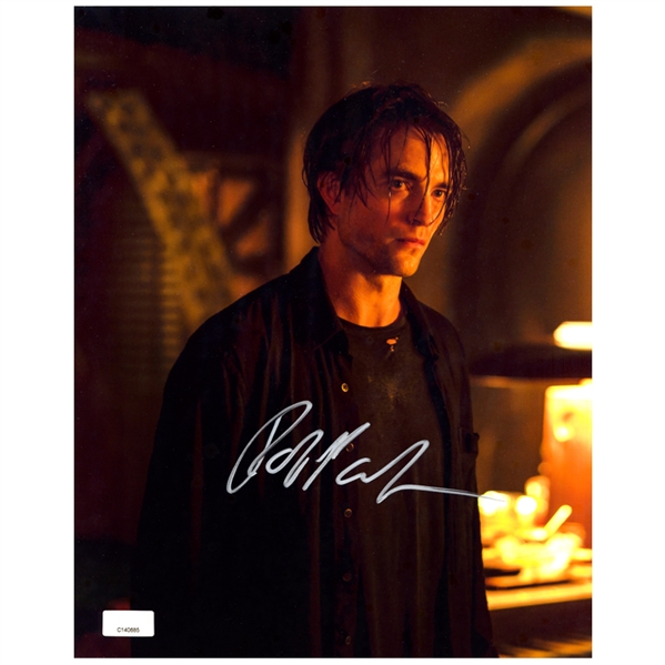 Robert Pattinson Autographed 2022 The Batman Bruce Wayne Scene 8x10 Photo