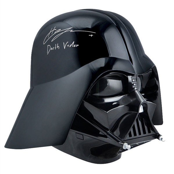Hayden Christensen Autographed Star Wars Darth Vader Screen Accurate 1:1 Scale Helmet with Darth Vader Inscription