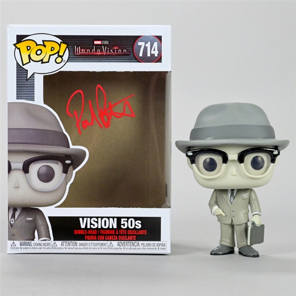 Paul Bettany Autographed WandaVision Vision 50s Pop Vinyl Figure #714