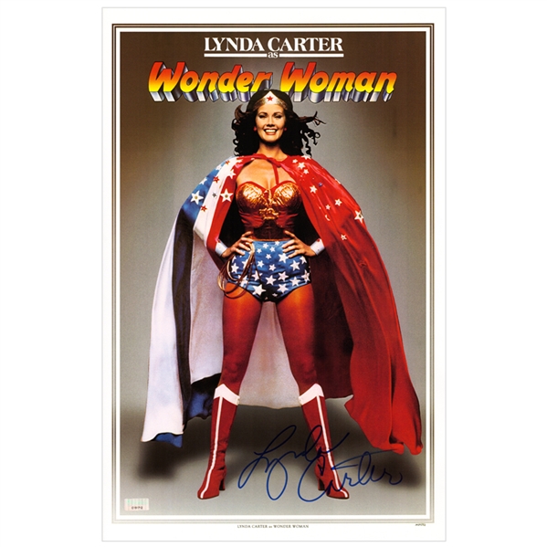 Lynda Carter Autographed Classic Wonder Woman 11x17 Mini-Poster 