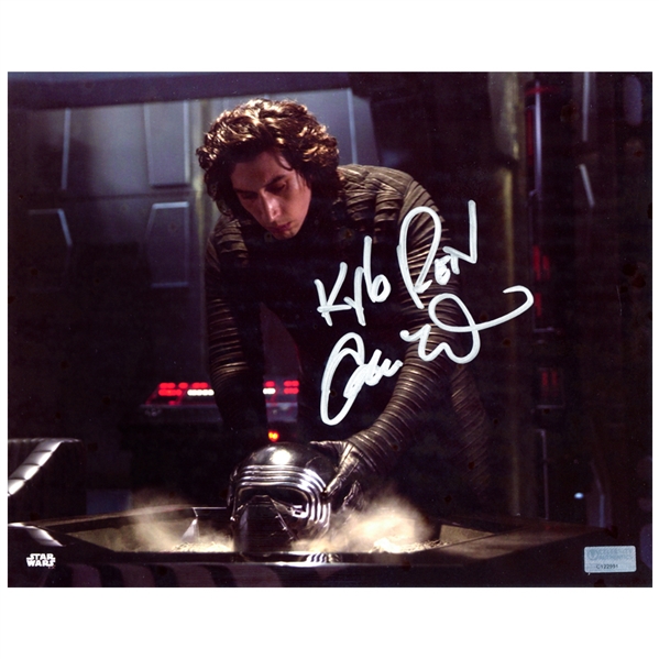 Adam Driver Autographed Star Wars: The Force Awakens Kylo Ren 8x10 Interrogation Scene Photo with Inscription