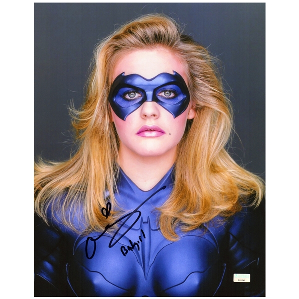 Alicia Silverstone Autographed 1997 Batman & Robin 11x14 Batgirl Studio Photo with Inscription