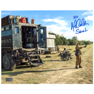 Mo Collins Autographed Fear The Walking Dead Sarah Campsite 8x10 Photo with Sarah Inscription