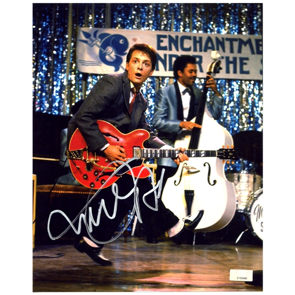 Michael J. Fox Autographed Back to the Future Johnny B Goode 8x10 Photo