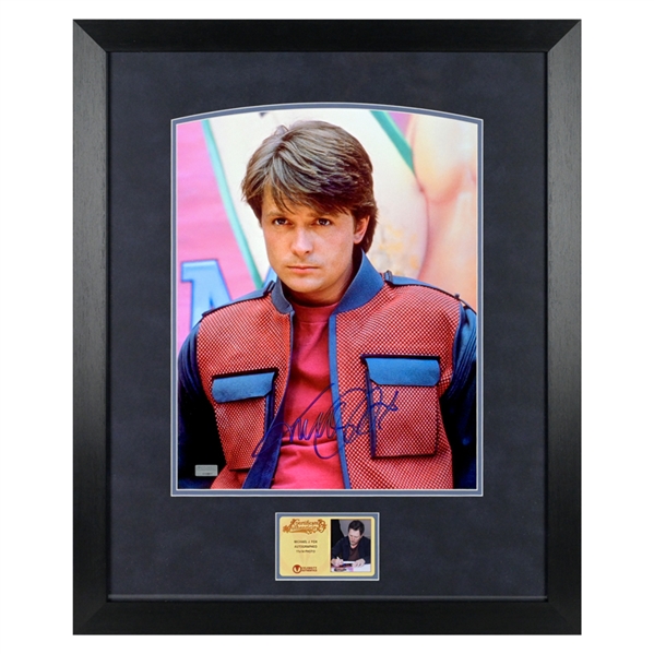 Michael J. Fox Autographed Back to the Future II Marty McFly 11x14 Framed Scene Photo