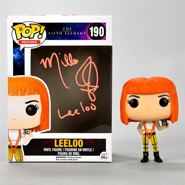 Milla Jovovich Autographed 1997 The Fifth Element Leeloo Pop Vinyl Figure #190 With Leeloo Inscription