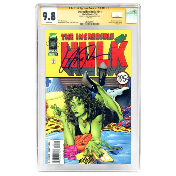 Uma Thurman Autographed Incredible Hulk #441 Pulp Fiction Homage CGC SS 9.8