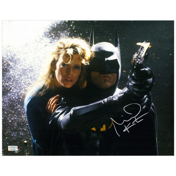 Michael Keaton Autographed 1989 Batman 11x14 Scene Photo